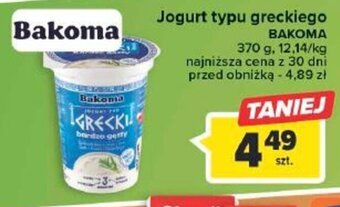 Carrefour Market Jogurt typu greckiego BAKOMA 370g oferta