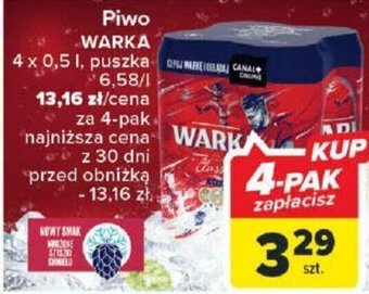 Carrefour Piwo WARKA 0,5l oferta