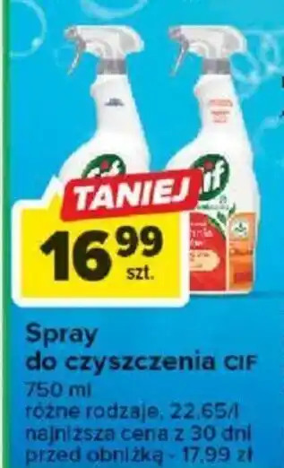 Carrefour Spray do czyszczenia CIF 750 ml oferta