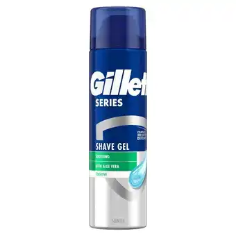 Topaz Gillette series kojący żel do golenia z aloesem, 200 ml oferta