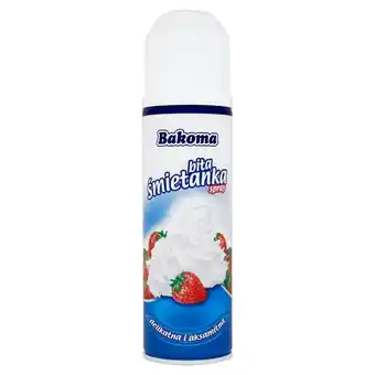 Społem Bakoma bita śmietanka spray 250 g oferta