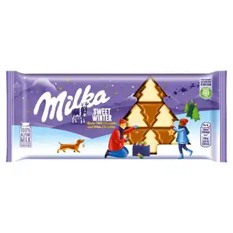Spar Milka sweet winter czekolada mleczna z białą czekoladą 100 g oferta