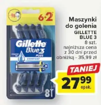 Carrefour Maszynki do golenia GILLETTE BLUE 3 8szt. oferta