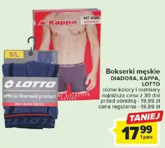 Carrefour Bokserki męskie DIADORA, KAPPA, LOTTO oferta