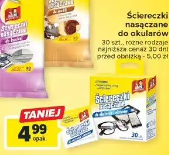 Carrefour Ściereczki nasączane do okularów 30szt. oferta