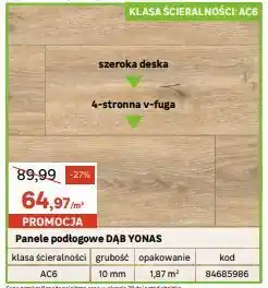 Leroy Merlin Panele podłogowe dąb yonas oferta