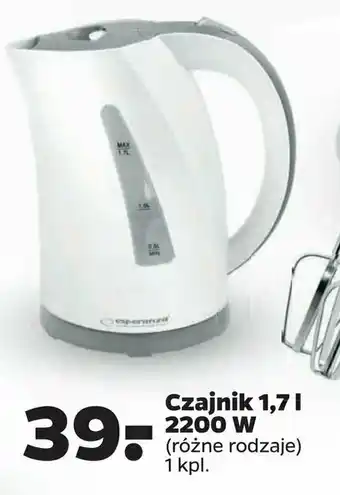 Netto Czajnik elektryczny 1.7 l 2200 w 1 SZT oferta