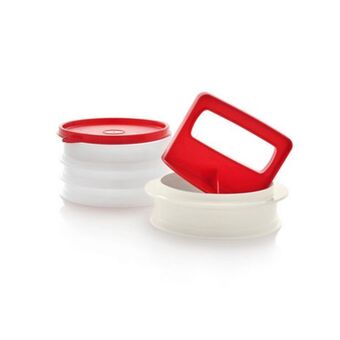 Tupperware Zestaw hamburger pojemnik do mrożenia + praska oferta