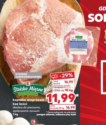 Kaufland Łopatka wieprzowa bez kości 1kg oferta