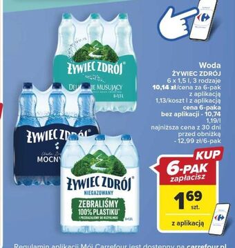 Carrefour Woda niegazowana żywiec zdrój oferta