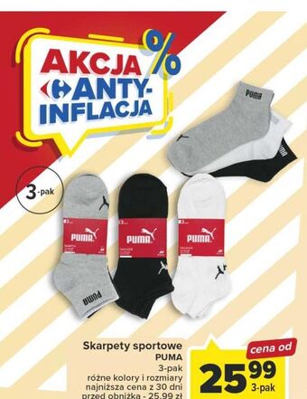 Carrefour Skarpety sportowe puma oferta