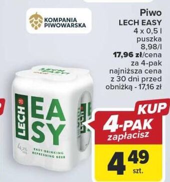 Carrefour Piwo lech easy oferta