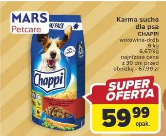 Carrefour Karma dla psa z wołowiną i drobiem chappi oferta