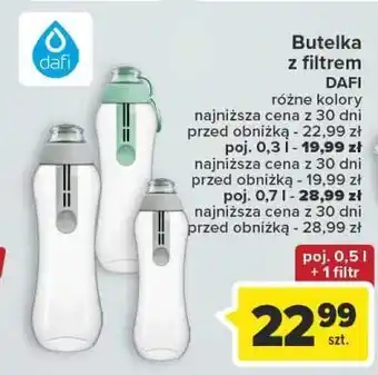 Carrefour Butelka filtrująca wodę 700 ml dafi oferta