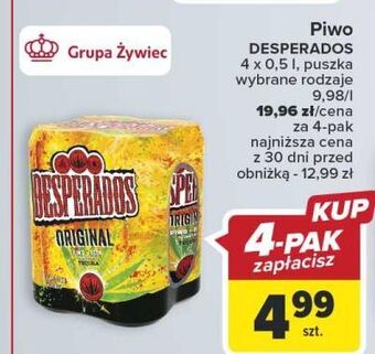 Carrefour Piwo desperados oferta