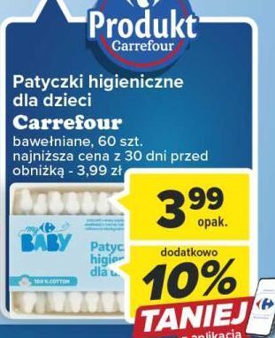 Carrefour Patyczki higieniczne dla dzieci carrefour baby oferta