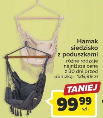 Carrefour Hamak siedzisko z poduszkami oferta