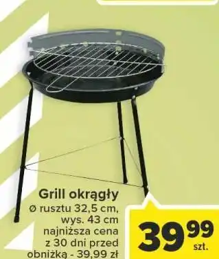 Carrefour Grill okrągły 32.5 cm oferta