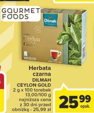 Carrefour Herbata dilmah ceylon gold oferta