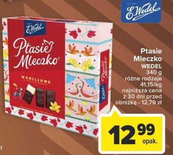 Carrefour Czekoladki waniliowe e. wedel ptasie mleczko oferta