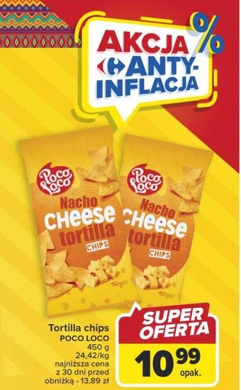 Carrefour Tortilla cheese poco loco oferta