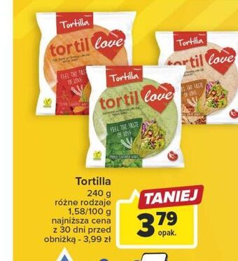 Carrefour Tortilla szpinakowa tortillove oferta