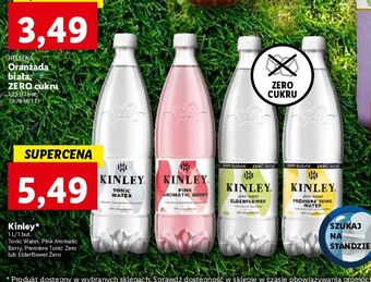 Lidl Napój elderflower zero kinley oferta