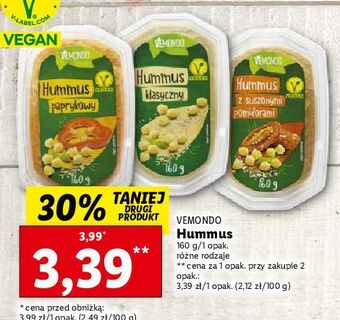 Lidl Hummus klasyczny vemondo oferta