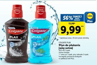 Lidl Płyn do ust cool mint colgate plax oferta
