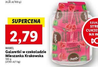Lidl Galaretki w czekoladzie malina wawel mieszanka krakowska oferta