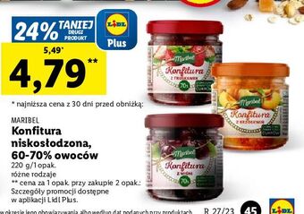Lidl Konfitura z brzoskwiń maribel oferta