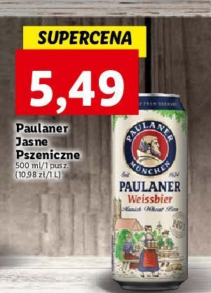 Lidl Piwo paulaner weissbier oferta