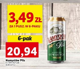 Lidl Piwo namysłów pils oferta
