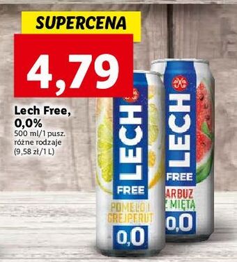 Lidl Piwo lech free pomelo i grejpfrut oferta