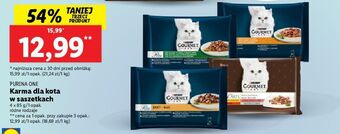 Lidl Karma dla kota mini fileciki w sosie cielęcina z warzywami + dziczyzna wołowina pstrąg purina gourmet perle oferta