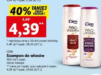 Lidl Szampon do włosów większa objętość cien pro vitamin oferta