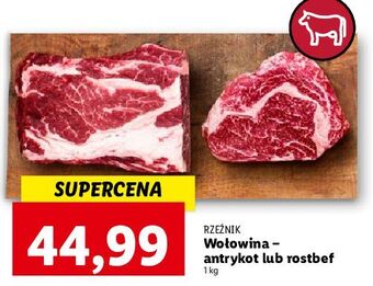 Lidl Stek z antrykotu wołowego rzeźnik codzienna dostawa oferta