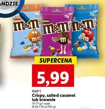 Lidl Draże crispy m&m's oferta