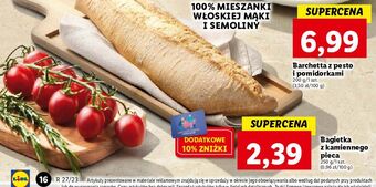 Lidl Bagietka z kamiennego pieca oferta