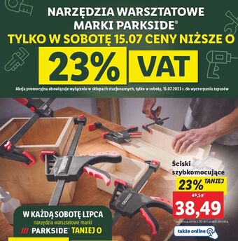 Lidl Komplet ścisków 300 mm parkside oferta