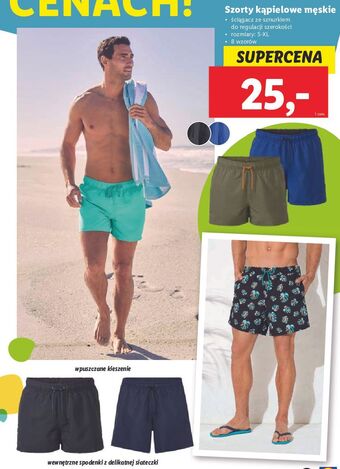 Lidl Szorty kąpielowe męskie oferta