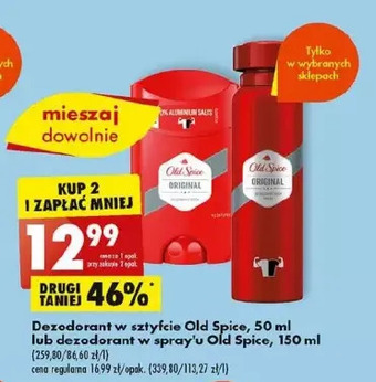 Biedronka Dezodorant old spice original oferta