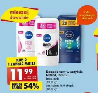 Biedronka Antyperspirant nivea men fresh kick oferta