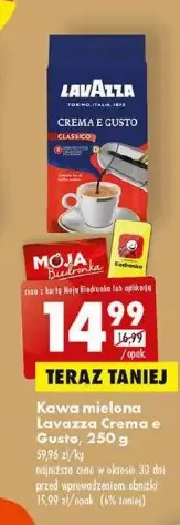 Biedronka Kawa lavazza crema & gusto classico oferta