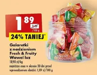 Biedronka Galaretki wawel fresh & fruity oferta