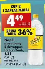 Biedronka Napój indian tonic schweppes oferta