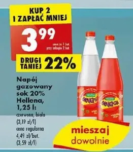 Biedronka Oranżada biała hellena oferta