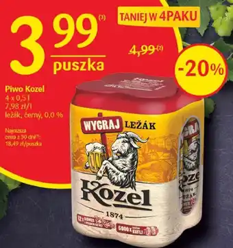 Delikatesy Centrum Piwo kozel oferta