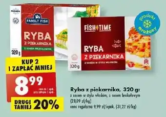 Biedronka Ryba z piekarnika sosem w stylu włoskim family fish oferta