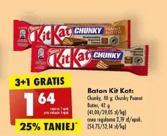 Biedronka Baton kitkat chunky oferta